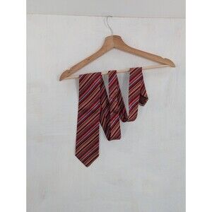 Brioni Striped Length 60” Multicolor Men's 100% Silk Necktie Made In Italy Chic